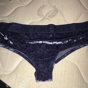 Blue velvet panties from pink vs